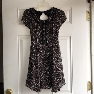 Backless Floral Dress